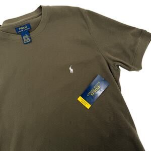 NWT Polo Ralph Lauren Lightweight Waffle Short Sleeve Green Size Large Crewneck